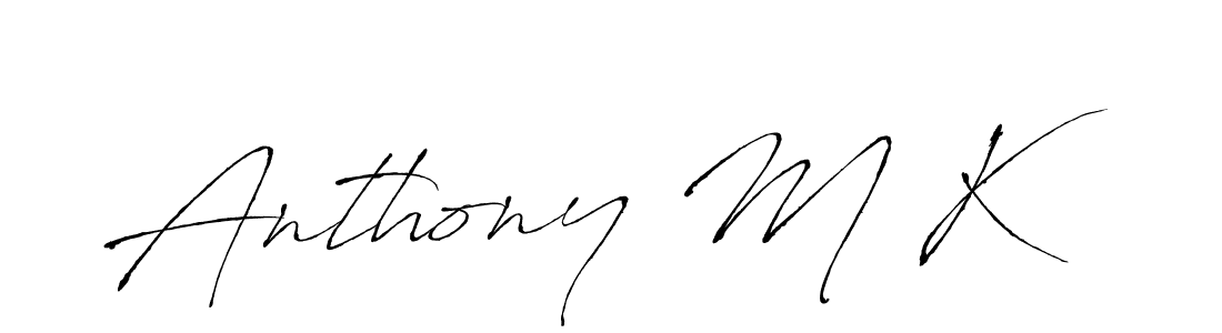 It looks lik you need a new signature style for name Anthony M K. Design unique handwritten (Antro_Vectra) signature with our free signature maker in just a few clicks. Anthony M K signature style 6 images and pictures png