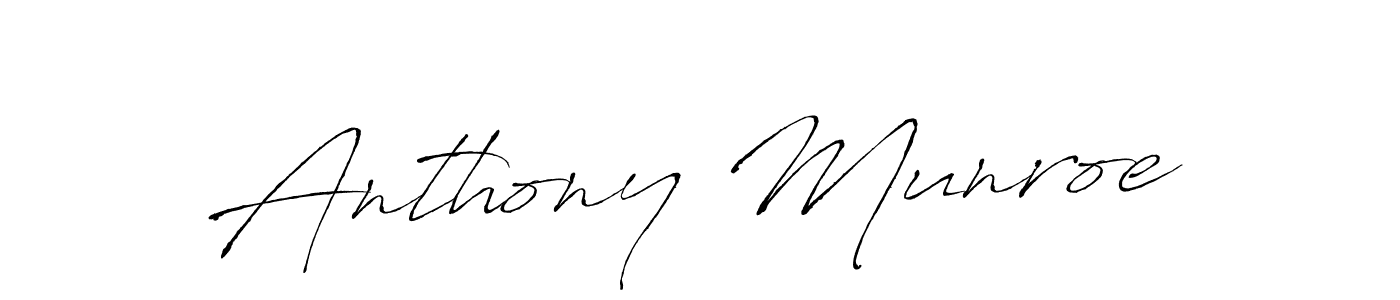 Antro_Vectra is a professional signature style that is perfect for those who want to add a touch of class to their signature. It is also a great choice for those who want to make their signature more unique. Get Anthony Munroe name to fancy signature for free. Anthony Munroe signature style 6 images and pictures png