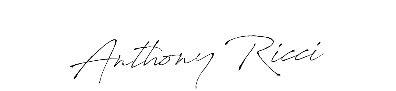 Anthony Ricci stylish signature style. Best Handwritten Sign (Antro_Vectra) for my name. Handwritten Signature Collection Ideas for my name Anthony Ricci. Anthony Ricci signature style 6 images and pictures png