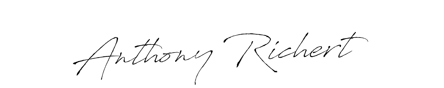 Anthony Richert stylish signature style. Best Handwritten Sign (Antro_Vectra) for my name. Handwritten Signature Collection Ideas for my name Anthony Richert. Anthony Richert signature style 6 images and pictures png