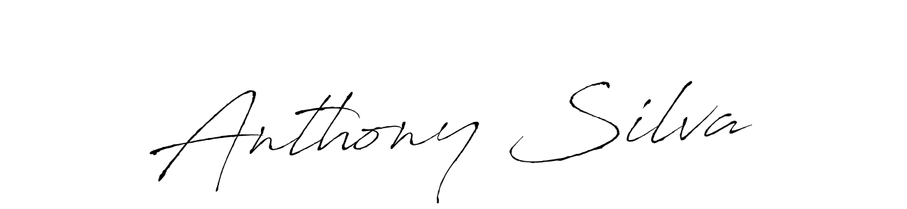 Design your own signature with our free online signature maker. With this signature software, you can create a handwritten (Antro_Vectra) signature for name Anthony Silva. Anthony Silva signature style 6 images and pictures png