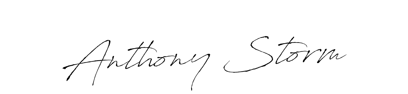 Create a beautiful signature design for name Anthony Storm. With this signature (Antro_Vectra) fonts, you can make a handwritten signature for free. Anthony Storm signature style 6 images and pictures png
