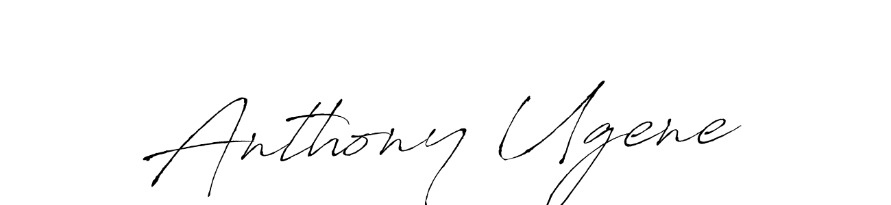 How to make Anthony Ugene name signature. Use Antro_Vectra style for creating short signs online. This is the latest handwritten sign. Anthony Ugene signature style 6 images and pictures png