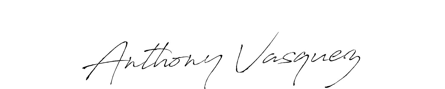 Anthony Vasquez stylish signature style. Best Handwritten Sign (Antro_Vectra) for my name. Handwritten Signature Collection Ideas for my name Anthony Vasquez. Anthony Vasquez signature style 6 images and pictures png