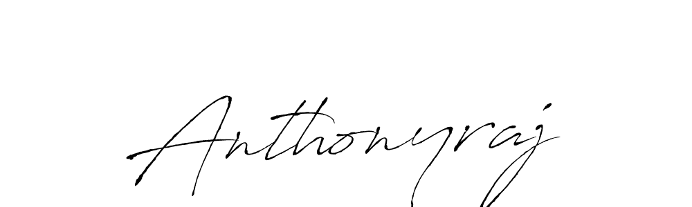 Design your own signature with our free online signature maker. With this signature software, you can create a handwritten (Antro_Vectra) signature for name Anthonyraj. Anthonyraj signature style 6 images and pictures png