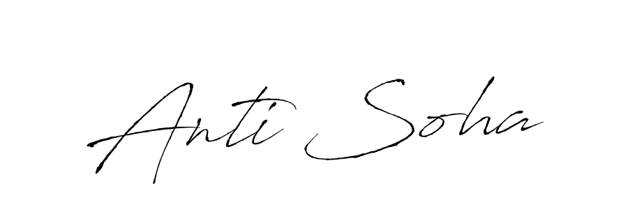Make a beautiful signature design for name Anti Soha. Use this online signature maker to create a handwritten signature for free. Anti Soha signature style 6 images and pictures png