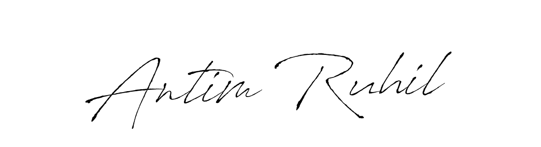 Design your own signature with our free online signature maker. With this signature software, you can create a handwritten (Antro_Vectra) signature for name Antim Ruhil. Antim Ruhil signature style 6 images and pictures png