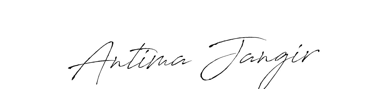 Design your own signature with our free online signature maker. With this signature software, you can create a handwritten (Antro_Vectra) signature for name Antima Jangir. Antima Jangir signature style 6 images and pictures png
