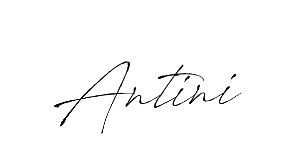 Use a signature maker to create a handwritten signature online. With this signature software, you can design (Antro_Vectra) your own signature for name Antini. Antini signature style 6 images and pictures png