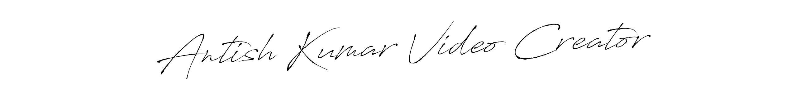 Use a signature maker to create a handwritten signature online. With this signature software, you can design (Antro_Vectra) your own signature for name Antish Kumar Video Creator. Antish Kumar Video Creator signature style 6 images and pictures png