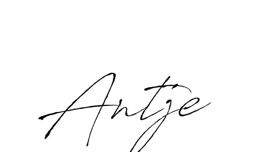 Design your own signature with our free online signature maker. With this signature software, you can create a handwritten (Antro_Vectra) signature for name Antje. Antje signature style 6 images and pictures png