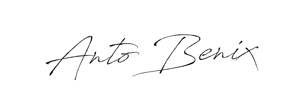 Anto Benix stylish signature style. Best Handwritten Sign (Antro_Vectra) for my name. Handwritten Signature Collection Ideas for my name Anto Benix. Anto Benix signature style 6 images and pictures png
