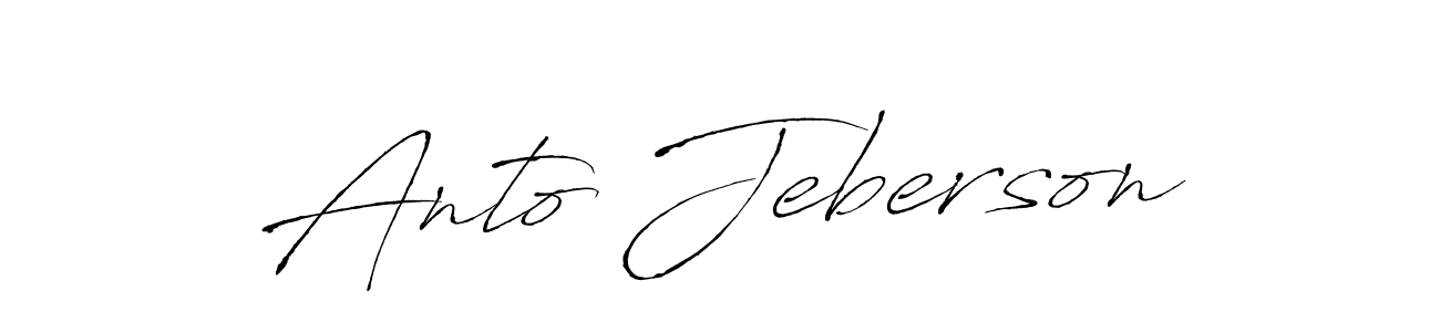 Design your own signature with our free online signature maker. With this signature software, you can create a handwritten (Antro_Vectra) signature for name Anto Jeberson. Anto Jeberson signature style 6 images and pictures png