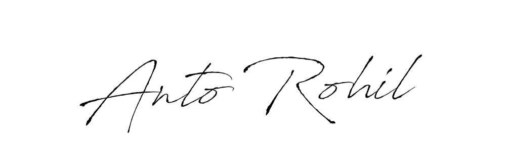 Make a beautiful signature design for name Anto Rohil. Use this online signature maker to create a handwritten signature for free. Anto Rohil signature style 6 images and pictures png