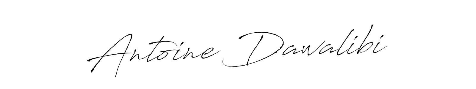 How to make Antoine Dawalibi name signature. Use Antro_Vectra style for creating short signs online. This is the latest handwritten sign. Antoine Dawalibi signature style 6 images and pictures png