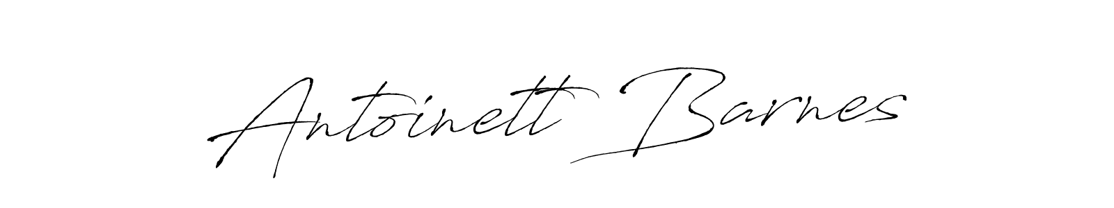 The best way (Antro_Vectra) to make a short signature is to pick only two or three words in your name. The name Antoinett Barnes include a total of six letters. For converting this name. Antoinett Barnes signature style 6 images and pictures png