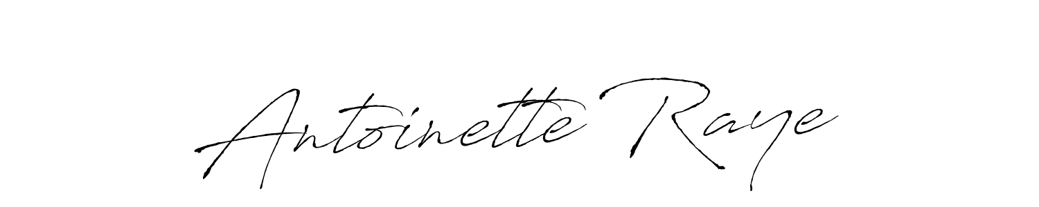 How to make Antoinette Raye name signature. Use Antro_Vectra style for creating short signs online. This is the latest handwritten sign. Antoinette Raye signature style 6 images and pictures png