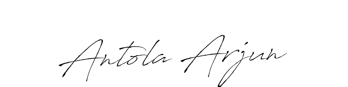 Make a beautiful signature design for name Antola Arjun. Use this online signature maker to create a handwritten signature for free. Antola Arjun signature style 6 images and pictures png