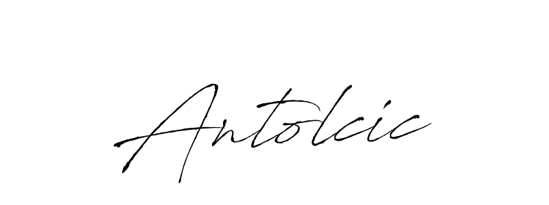 Create a beautiful signature design for name Antolcic. With this signature (Antro_Vectra) fonts, you can make a handwritten signature for free. Antolcic signature style 6 images and pictures png