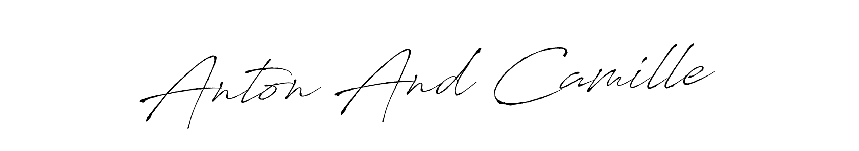 Make a beautiful signature design for name Anton And Camille. Use this online signature maker to create a handwritten signature for free. Anton And Camille signature style 6 images and pictures png