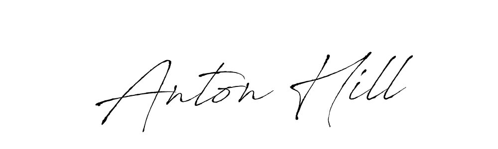Antro_Vectra is a professional signature style that is perfect for those who want to add a touch of class to their signature. It is also a great choice for those who want to make their signature more unique. Get Anton Hill name to fancy signature for free. Anton Hill signature style 6 images and pictures png