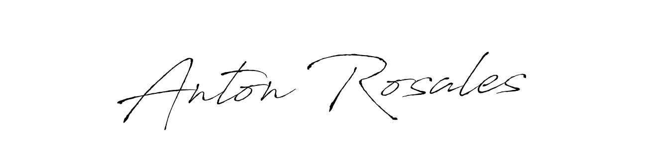 How to make Anton Rosales name signature. Use Antro_Vectra style for creating short signs online. This is the latest handwritten sign. Anton Rosales signature style 6 images and pictures png