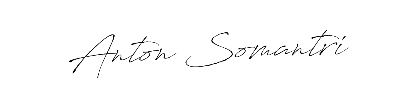 You should practise on your own different ways (Antro_Vectra) to write your name (Anton Somantri) in signature. don't let someone else do it for you. Anton Somantri signature style 6 images and pictures png