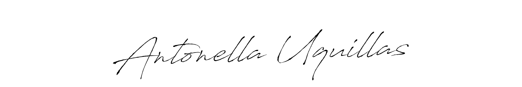 How to make Antonella Uquillas name signature. Use Antro_Vectra style for creating short signs online. This is the latest handwritten sign. Antonella Uquillas signature style 6 images and pictures png