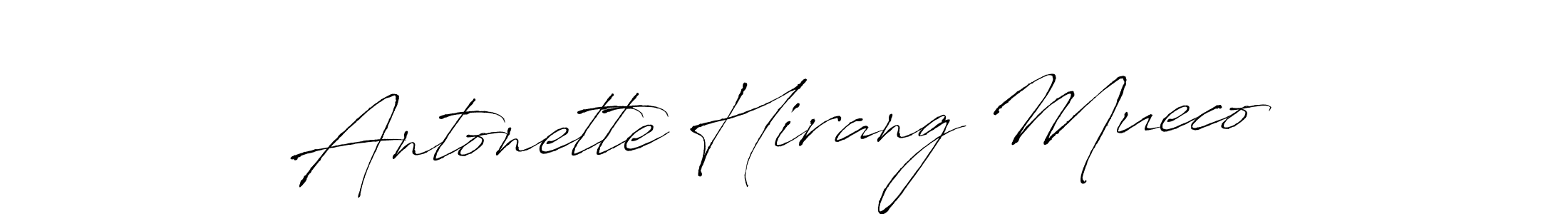 if you are searching for the best signature style for your name Antonette Hirang Mueco. so please give up your signature search. here we have designed multiple signature styles  using Antro_Vectra. Antonette Hirang Mueco signature style 6 images and pictures png