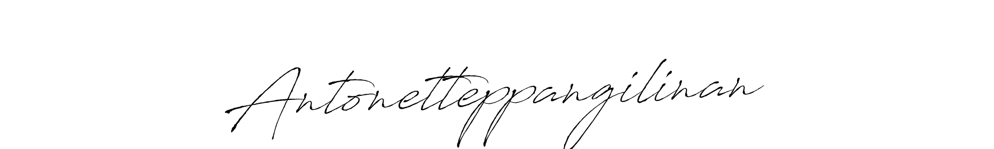 Antro_Vectra is a professional signature style that is perfect for those who want to add a touch of class to their signature. It is also a great choice for those who want to make their signature more unique. Get Antonetteppangilinan name to fancy signature for free. Antonetteppangilinan signature style 6 images and pictures png
