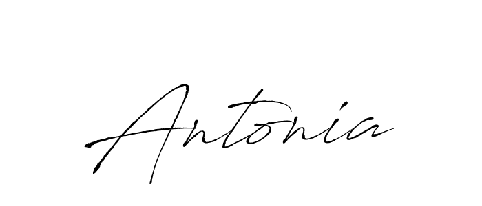 Use a signature maker to create a handwritten signature online. With this signature software, you can design (Antro_Vectra) your own signature for name Antonia. Antonia signature style 6 images and pictures png