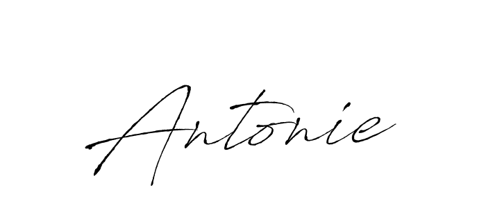 Design your own signature with our free online signature maker. With this signature software, you can create a handwritten (Antro_Vectra) signature for name Antonie. Antonie signature style 6 images and pictures png