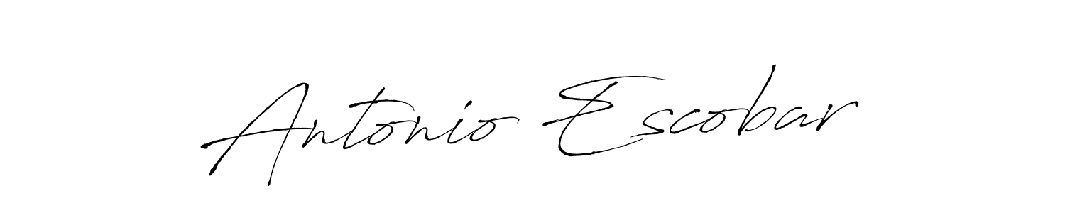 The best way (Antro_Vectra) to make a short signature is to pick only two or three words in your name. The name Antonio Escobar include a total of six letters. For converting this name. Antonio Escobar signature style 6 images and pictures png