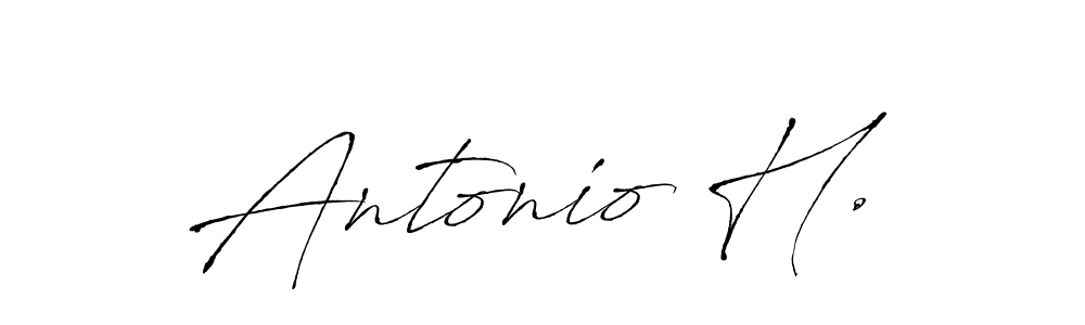 See photos of Antonio H. official signature by Spectra . Check more albums & portfolios. Read reviews & check more about Antro_Vectra font. Antonio H. signature style 6 images and pictures png