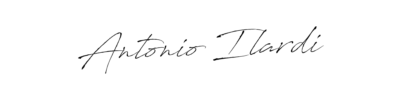 Create a beautiful signature design for name Antonio Ilardi. With this signature (Antro_Vectra) fonts, you can make a handwritten signature for free. Antonio Ilardi signature style 6 images and pictures png
