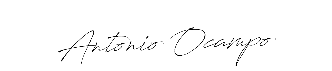 Create a beautiful signature design for name Antonio Ocampo. With this signature (Antro_Vectra) fonts, you can make a handwritten signature for free. Antonio Ocampo signature style 6 images and pictures png