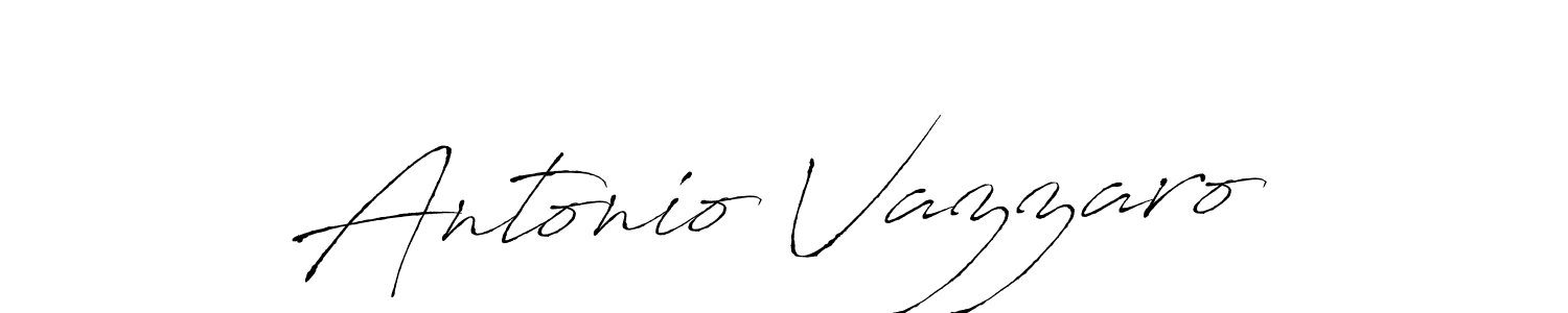 Create a beautiful signature design for name Antonio Vazzaro. With this signature (Antro_Vectra) fonts, you can make a handwritten signature for free. Antonio Vazzaro signature style 6 images and pictures png