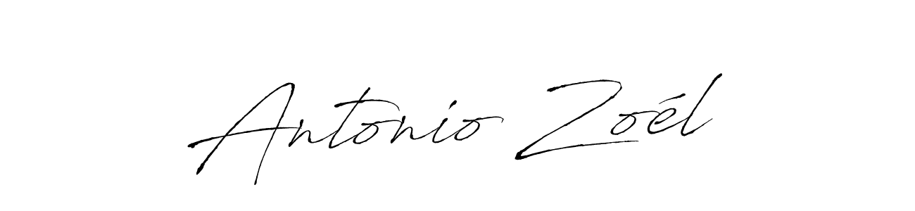 if you are searching for the best signature style for your name Antonio Zoél. so please give up your signature search. here we have designed multiple signature styles  using Antro_Vectra. Antonio Zoél signature style 6 images and pictures png