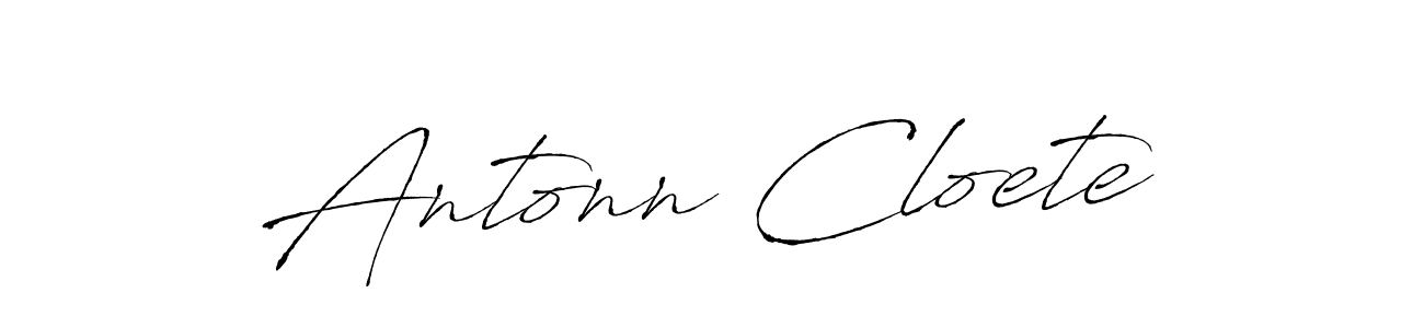 How to make Antonn Cloete name signature. Use Antro_Vectra style for creating short signs online. This is the latest handwritten sign. Antonn Cloete signature style 6 images and pictures png