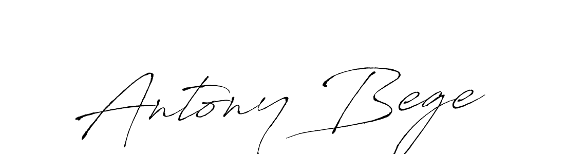 Make a beautiful signature design for name Antony Bege. With this signature (Antro_Vectra) style, you can create a handwritten signature for free. Antony Bege signature style 6 images and pictures png