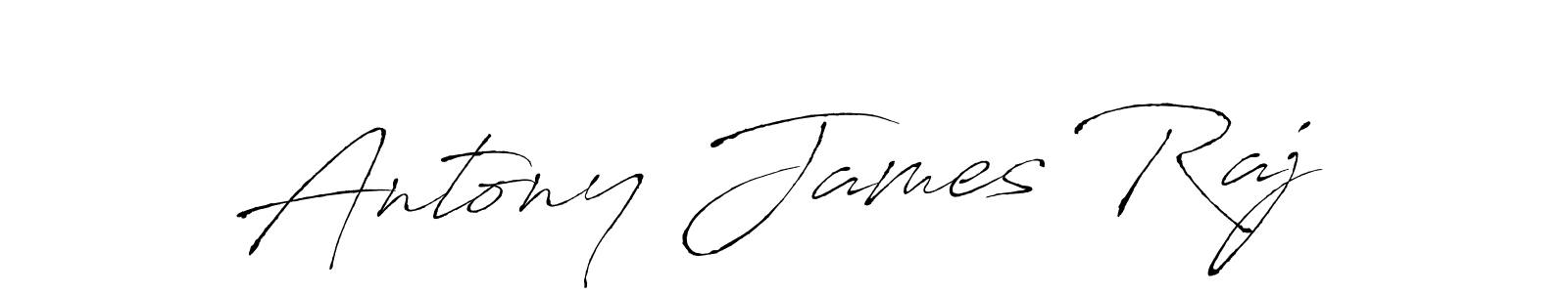 How to make Antony James Raj name signature. Use Antro_Vectra style for creating short signs online. This is the latest handwritten sign. Antony James Raj signature style 6 images and pictures png