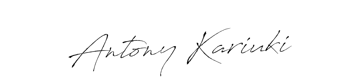 Also we have Antony Kariuki name is the best signature style. Create professional handwritten signature collection using Antro_Vectra autograph style. Antony Kariuki signature style 6 images and pictures png