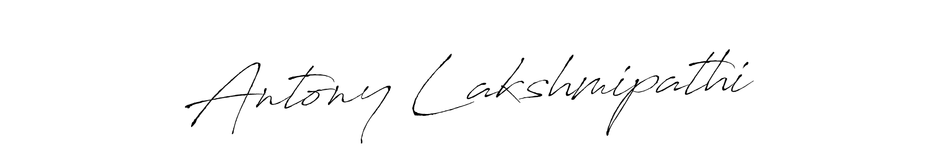 Use a signature maker to create a handwritten signature online. With this signature software, you can design (Antro_Vectra) your own signature for name Antony Lakshmipathi. Antony Lakshmipathi signature style 6 images and pictures png