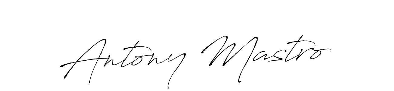 How to make Antony Mastro name signature. Use Antro_Vectra style for creating short signs online. This is the latest handwritten sign. Antony Mastro signature style 6 images and pictures png