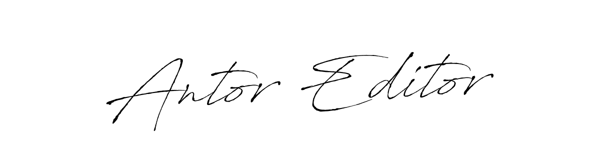 Create a beautiful signature design for name Antor Editor. With this signature (Antro_Vectra) fonts, you can make a handwritten signature for free. Antor Editor signature style 6 images and pictures png