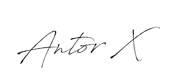 Also we have Antor X name is the best signature style. Create professional handwritten signature collection using Antro_Vectra autograph style. Antor X signature style 6 images and pictures png