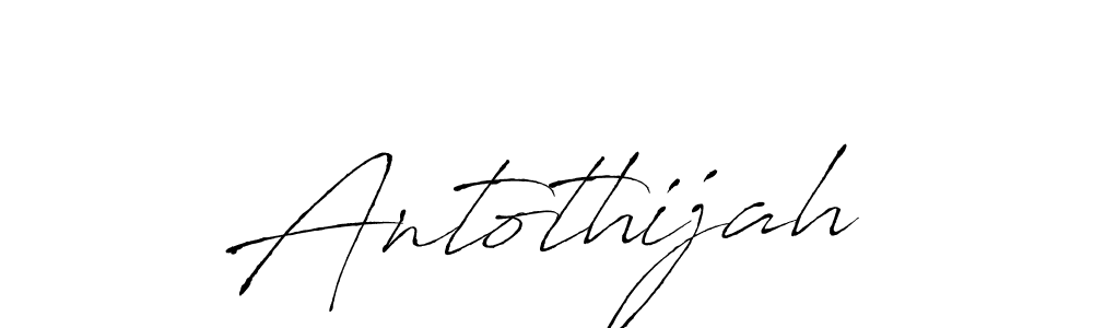 How to make Antothijah name signature. Use Antro_Vectra style for creating short signs online. This is the latest handwritten sign. Antothijah signature style 6 images and pictures png