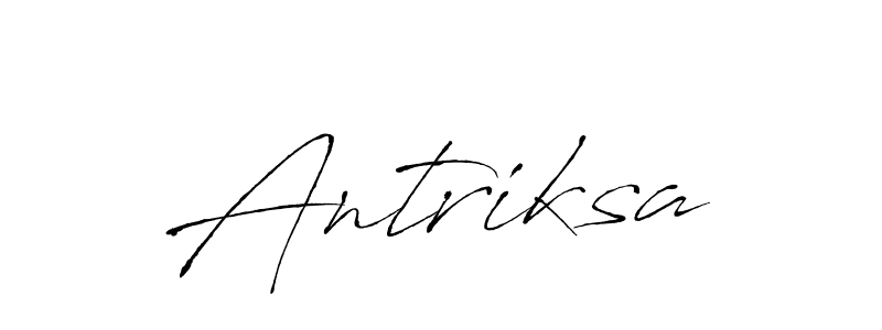 Design your own signature with our free online signature maker. With this signature software, you can create a handwritten (Antro_Vectra) signature for name Antriksa. Antriksa signature style 6 images and pictures png