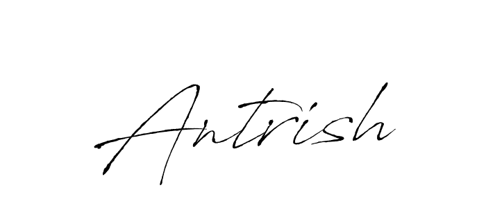 Make a beautiful signature design for name Antrish. With this signature (Antro_Vectra) style, you can create a handwritten signature for free. Antrish signature style 6 images and pictures png