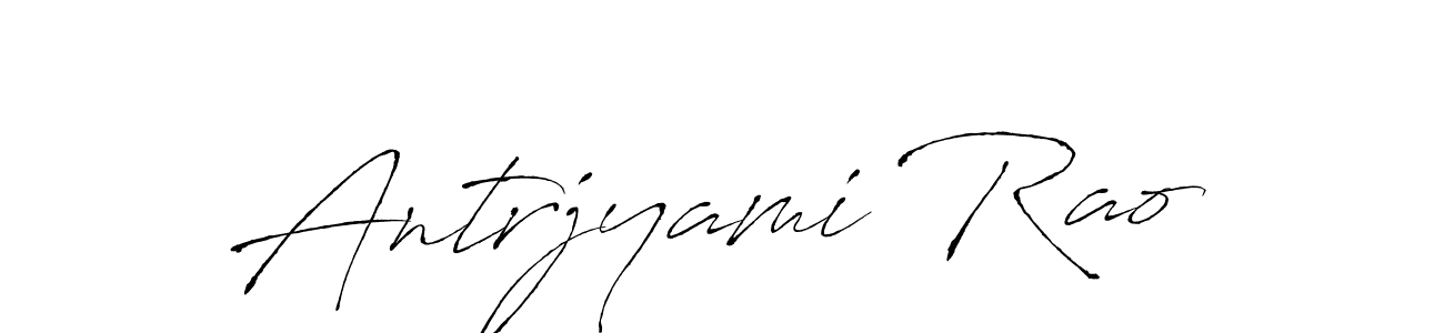 Use a signature maker to create a handwritten signature online. With this signature software, you can design (Antro_Vectra) your own signature for name Antrjyami Rao. Antrjyami Rao signature style 6 images and pictures png